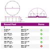 vidaXL Dome Piscina Verde 430 x 430 x 210 cm