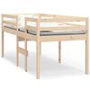 vidaXL Letto a Soppalco 80x200 cm in Legno Massello di Pino
