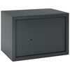 vidaXL Cassaforte con blocco Grigio scuro 35 x 25 x 25 cm Acciaio
