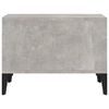 vidaXL Tavolino Salotto Grigio Cemento 60x50x36,5 cm Legno Multistrato