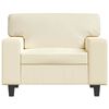 vidaXL Poltrona Crema 60 cm in Similpelle