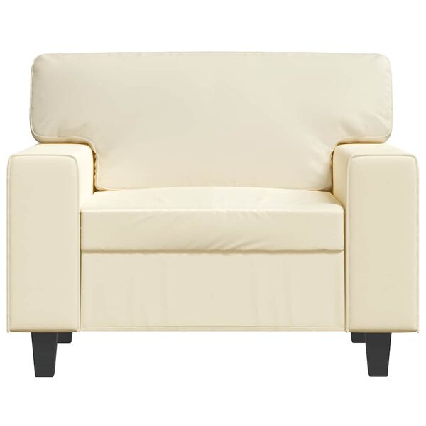 vidaXL Poltrona Crema 60 cm in Similpelle