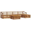 vidaXL Set di divani da esterno 6 pcs Naturale
