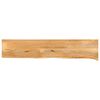 vidaXL Piano Tavolo Bordi Vivi 180x40x3,8cm in Legno Massello di Mango
