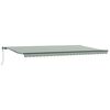 vidaXL Tenda retrattile Verde e Bianco 600 &times; 350 cm