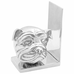 vidaXL Fermalibri 2 pcs Argento 8 x 12 x 16,5 cm Alluminio