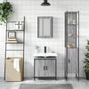 vidaXL Set Mobili da Bagno 3 pz Grigio Sonoma in Legno Multistrato