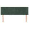 vidaXL Testiere 2 pz Verde Scuro 72x5x78/88 cm in Velluto