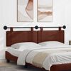 vidaXL Testata appesa Marrone Lucido 190 x 55 x 5 cm PU Antico