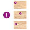 vidaXL Piano di Lavoro Cucina 100x63,5x4 cm Legno Massello Rovere