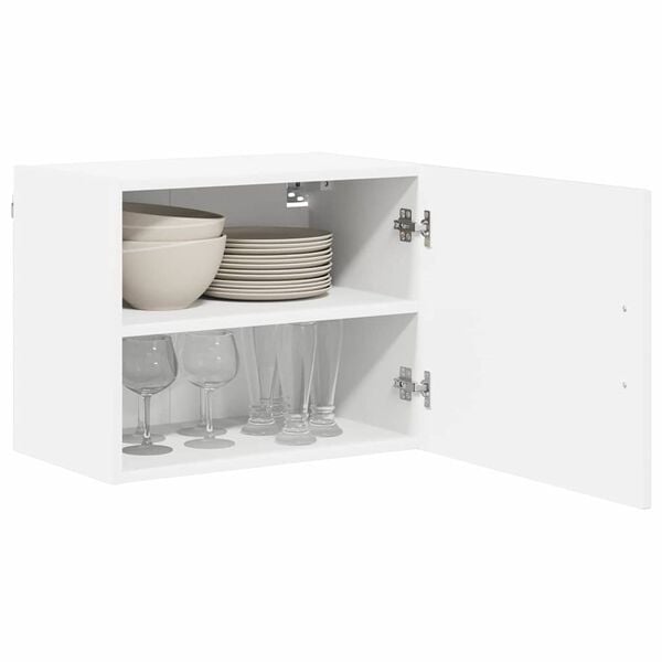 vidaXL Mobile da cucina 2 pcs Bianco Lucido 50 x 31 x 40 cm
