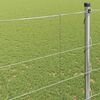 vidaXL Recinzione da campo Argento 50 x 1,5 m Acciaio zincato