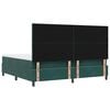 vidaXL Letto a molle con materasso Verde Scuro 200 x 200 cm Velluto