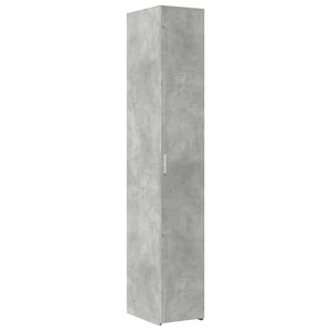 vidaXL Credenza Grigio Cemento 30x42,5x185 cm in Legno Ingegnerizzato