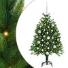 vidaXL Albero di Natale con 150 LED con supporto Verde 120 cm PE