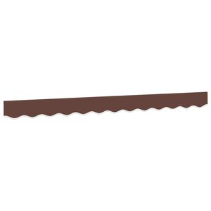 vidaXL Tessuto di Ricambio per Mantovana da Tenda Strisce Marroni 300 cm