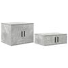 vidaXL Armadio 2 pz Grigio cemento 108 x 41 x 40 cm