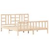 vidaXL Giroletto con Testiera 180x200 cm in Legno Massello
