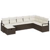 vidaXL Set di divani con cuscino 5 pcs polyrattan