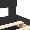 vidaXL Struttura del letto Nero 90 x 200 cm Legno multistrato