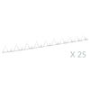 vidaXL Spuntoni da Parete 25 pz in Acciaio 1 m