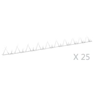 vidaXL Spuntoni da Parete 25 pz in Acciaio 1 m