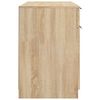 vidaXL Scrivania con Mobile Laterale Rovere Sonoma Legno Multistrato