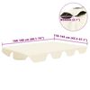 vidaXL Baldacchino per Dondolo Giardino Crema 188/168x145/110 cm