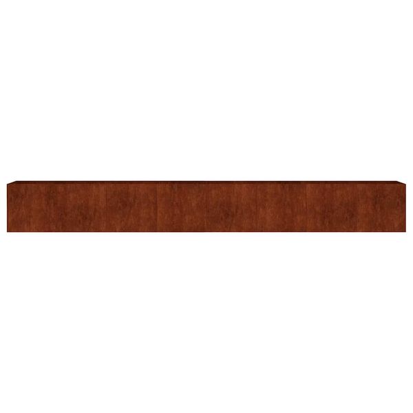 vidaXL Fioriera Rialzata da Giardino 360x40x40 cm in Acciaio Corten