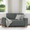 vidaXL Divano a 2 posti Grigio scuro 160x78x84 cm in tessuto