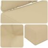 vidaXL Cuscino per divano da esterno 3 pcs Beige Poliestere
