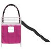 vidaXL Struttura del letto loft per bambini Bianco e Rosa Metallo