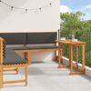 vidaXL Set Panchina da Giardino 4 pcs Marrone legno massello di acacia