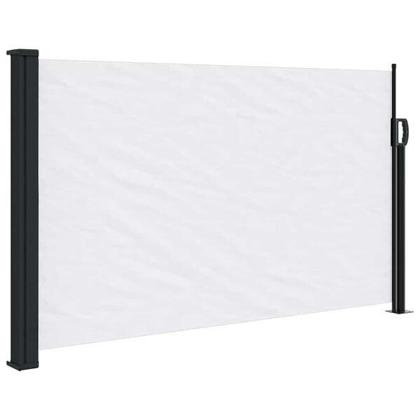 vidaXL Tenda da Sole Laterale Retrattile Bianco 120x500 cm