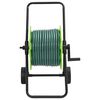 vidaXL Carrello Avvolgitubo Verde con Set Raccordi Tubo 0,5" 30 m PVC