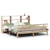 vidaXL Letto Libreria senza Materasso 200x200 cm in Legno di Pino