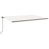 vidaXL Tenda da Sole Retrattile Manuale 500x300 cm Crema