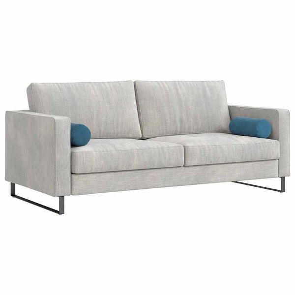 vidaXL Cuscini a rullo 2 pcs Blu Ø 15 x 40 cm Tessuto in Cords