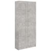vidaXL Libreria Grigio Cemento 82,5x30,5x185,5 cm in Legno Multistrato