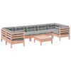 vidaXL Set Divani da Giardino 8 pz con Cuscini Massello Abete Douglas