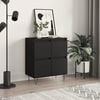 vidaXL Credenza Nero 60x35x70 cm in Legno Multistrato