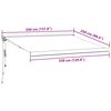 vidaXL Tenda da Sole Retrattile Automatica Marrone 350x250 cm