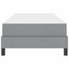 vidaXL Letto a molle con materasso Grigio chiaro 80 x 200 cm Tessuto