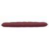 vidaXL Cuscino per Schiena Rosso Vino 180 x 19 x 50 cm Tessuto
