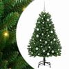 vidaXL Albero di Natale artificiale 150 cm 150 LED Bianco caldo Verde