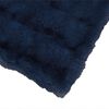 vidaXL Coperta in Pelliccia di Coniglio Finta Blu Marino 130 x 150 cm