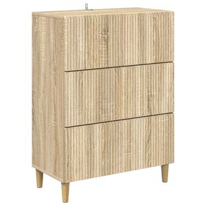 vidaXL Mobile con Cassetti Rovere Sonoma 66 x 34,5 x 90 cm