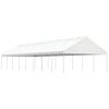 vidaXL Gazebo con Tetto Bianco 17,84x5,88x3,75 m in Polietilene