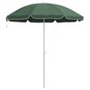 vidaXL Ombrellone Verde 161 x 161 x 193 cm Poliestere