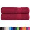 vidaXL Asciugamani FROGN 2 pz Bordeaux 50x100 cm 360 g/m&sup2;